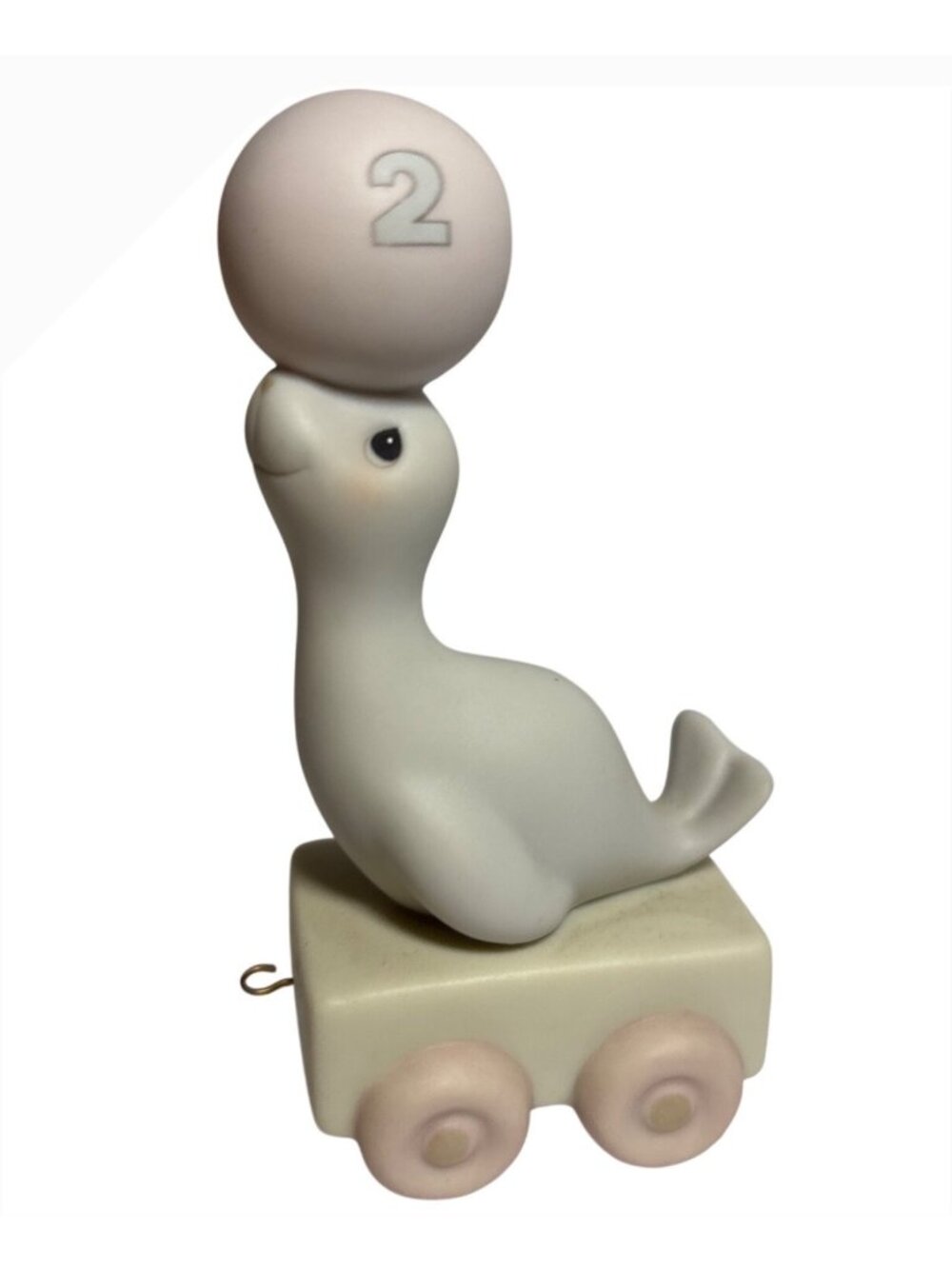 Precious Moments Birthday Train Age 2 Seal Figurine God Bless You #15962